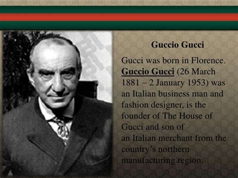 who was gucci founded by|where do gucci come from.